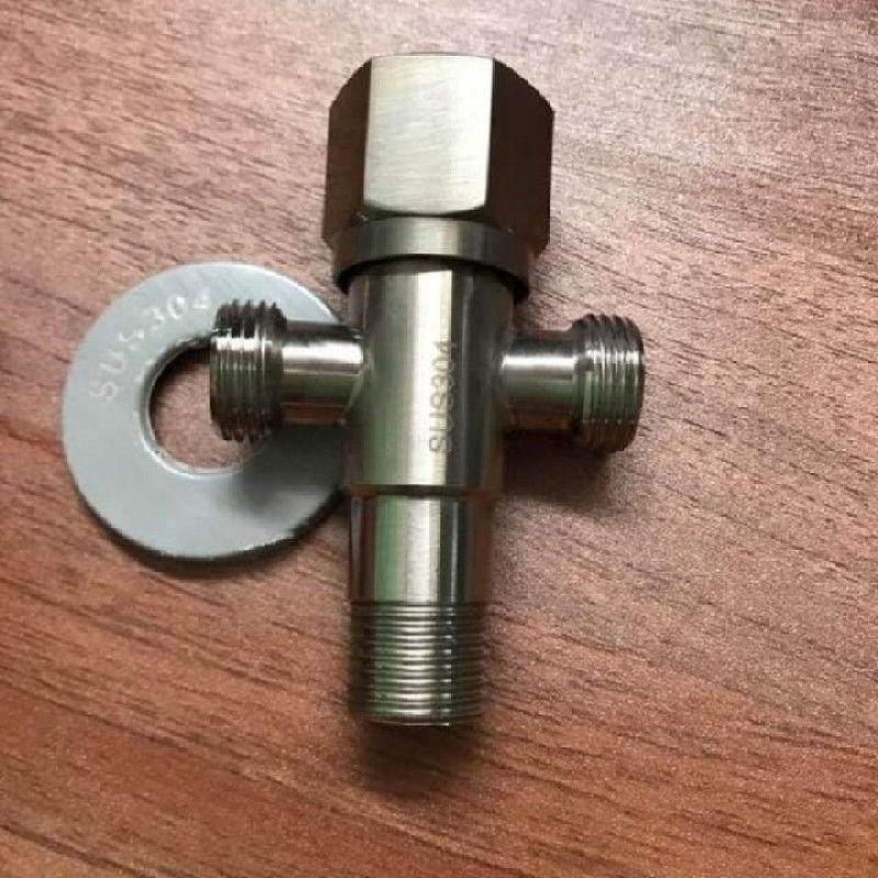 Bảng giá ĐẦU INOX CHIA NƯỚC RA 2 CÓ VAN KHÓA - 000203