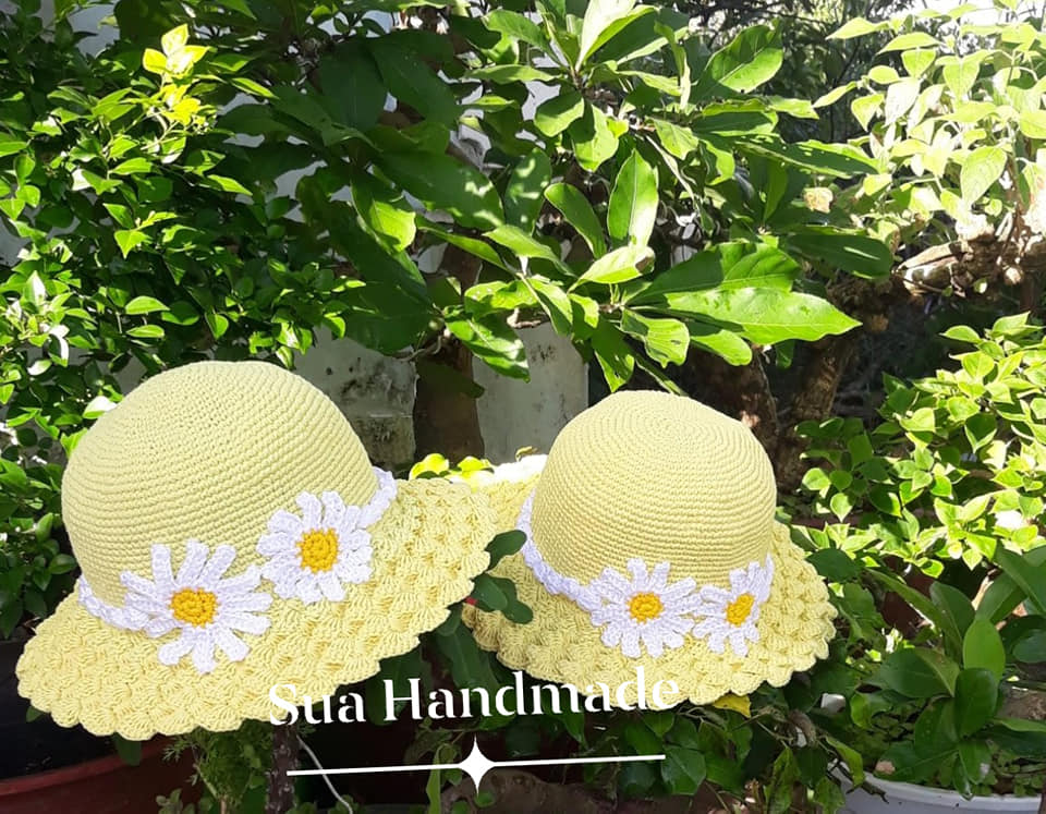 Nón handmade chất liệu sợi thô Việt Nam