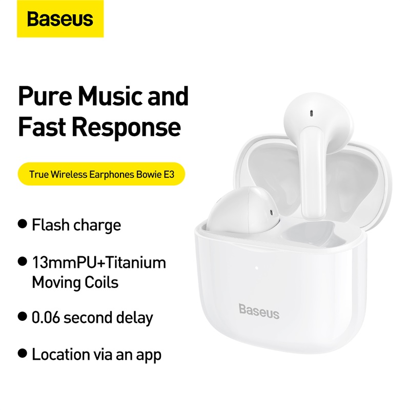 Tai nghe Bluetooth Baseus Bowie E3 True Wireless Earbuds