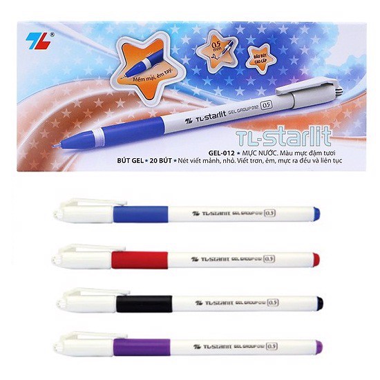 [HCM]Hộp 20 bút Gel-012 starlit