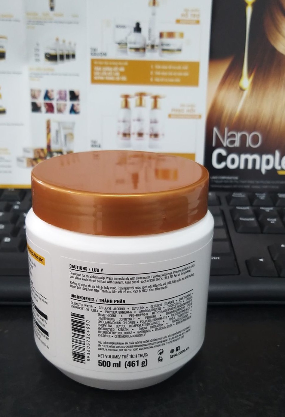 HẤP SIÊU DƯỠNG  LAVOX NANO COMPLEX VITAMIN 500ml & 1000ml