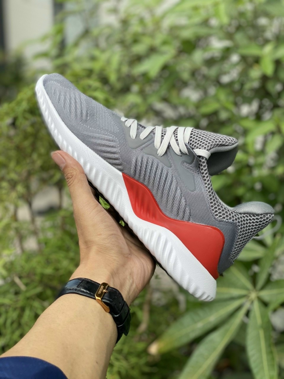 Giày thể thao Adidas Alphabounce Beyond Xám Đỏ