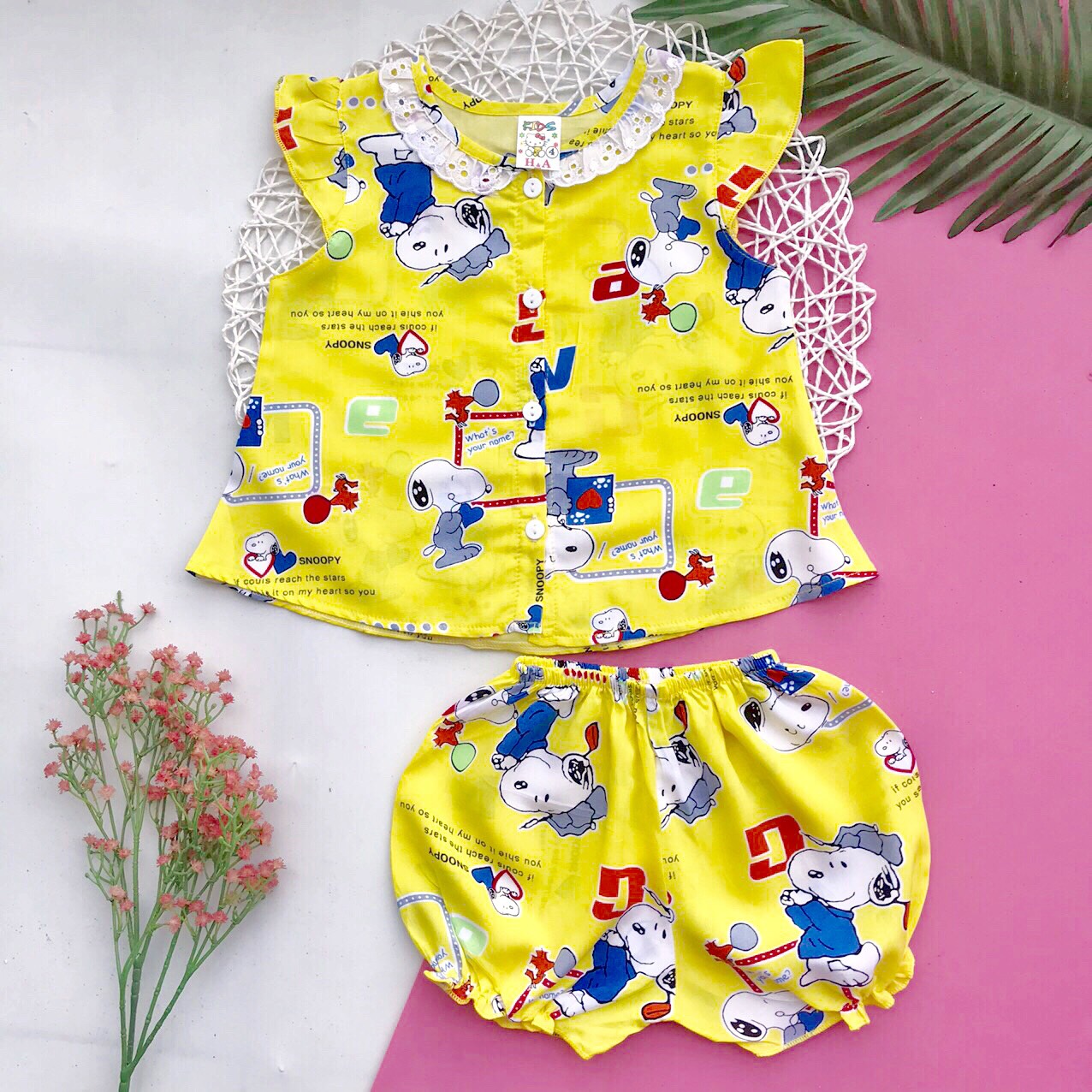 Combo 2 bộ đồ tôn (tole - lanh) cho bé gái 4-9kg (Nhiều mẫu - Giao mẫu ngẫu nhiên)
