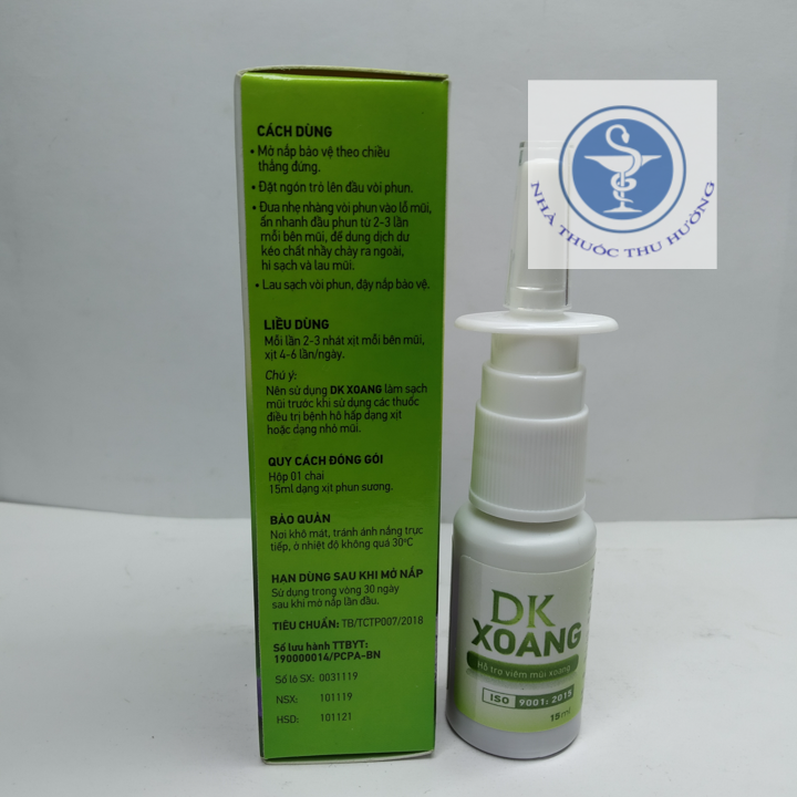 Xịt mũi thảo dược DK XOANG lọ 15ml