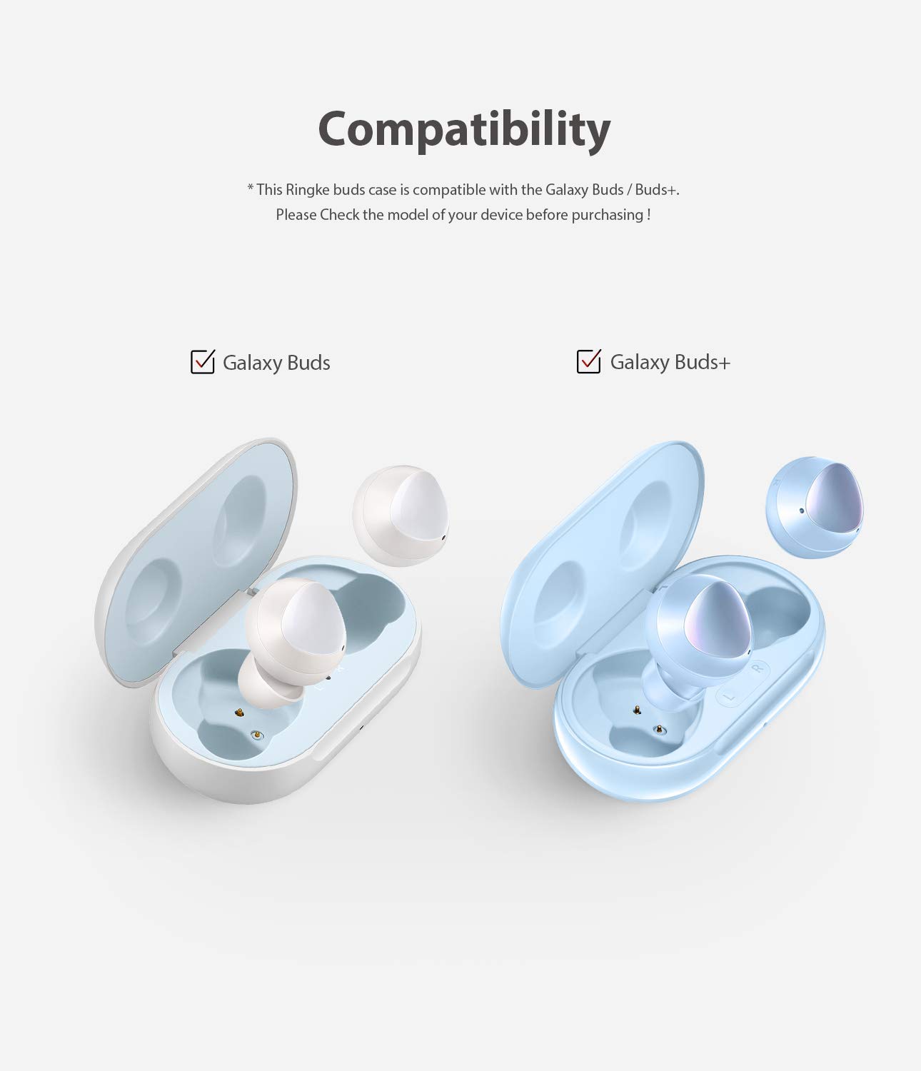 Vỏ bảo vệ Galaxy Buds / Buds+ Ringke Case Hàn Quốc (Nhiều màu) - Galaxy Buds / Buds Plus Case