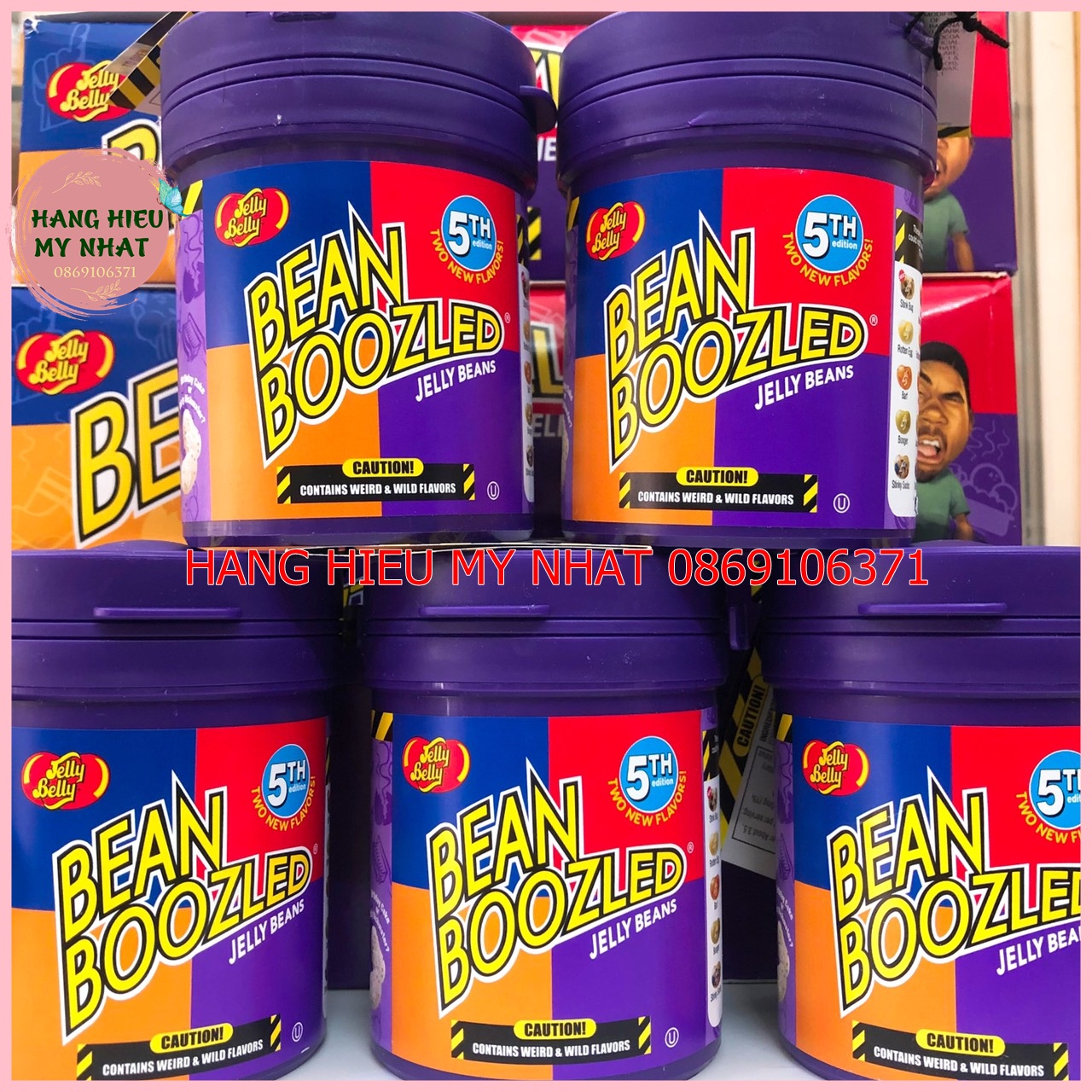 Kẹo thối Bean Boozled hộp 100G ( hộp tròn tím phiên bản mới)
