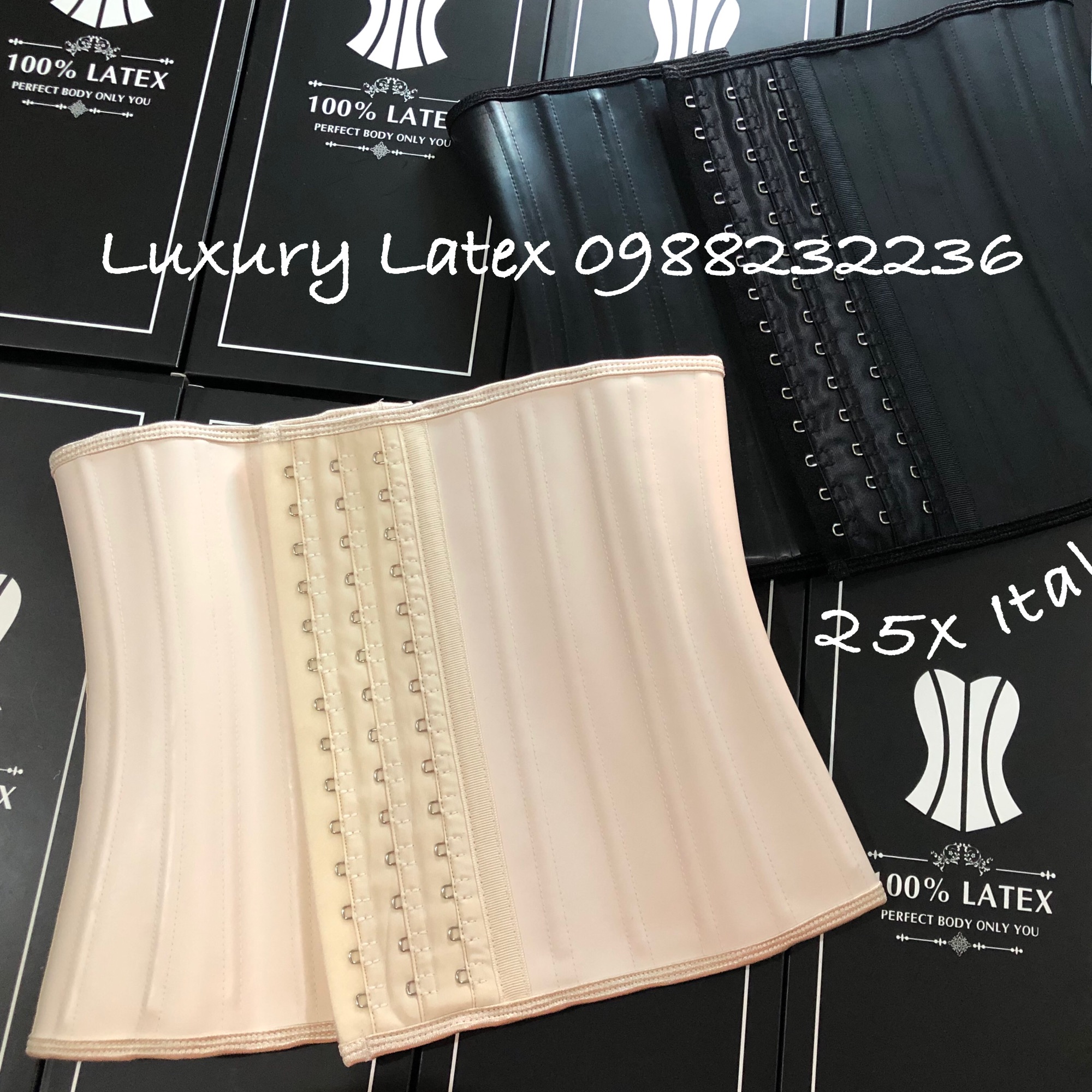 Đai nịt bụng Latex 25 xương 25cm