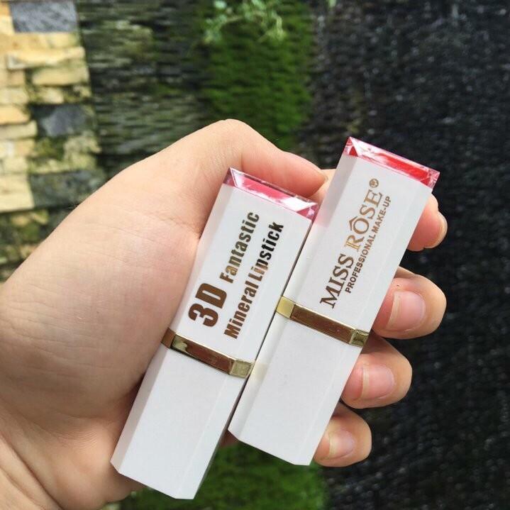 Son Miss Rôse 3D Trắng Với 6 Tông Màu Sang Chảnh