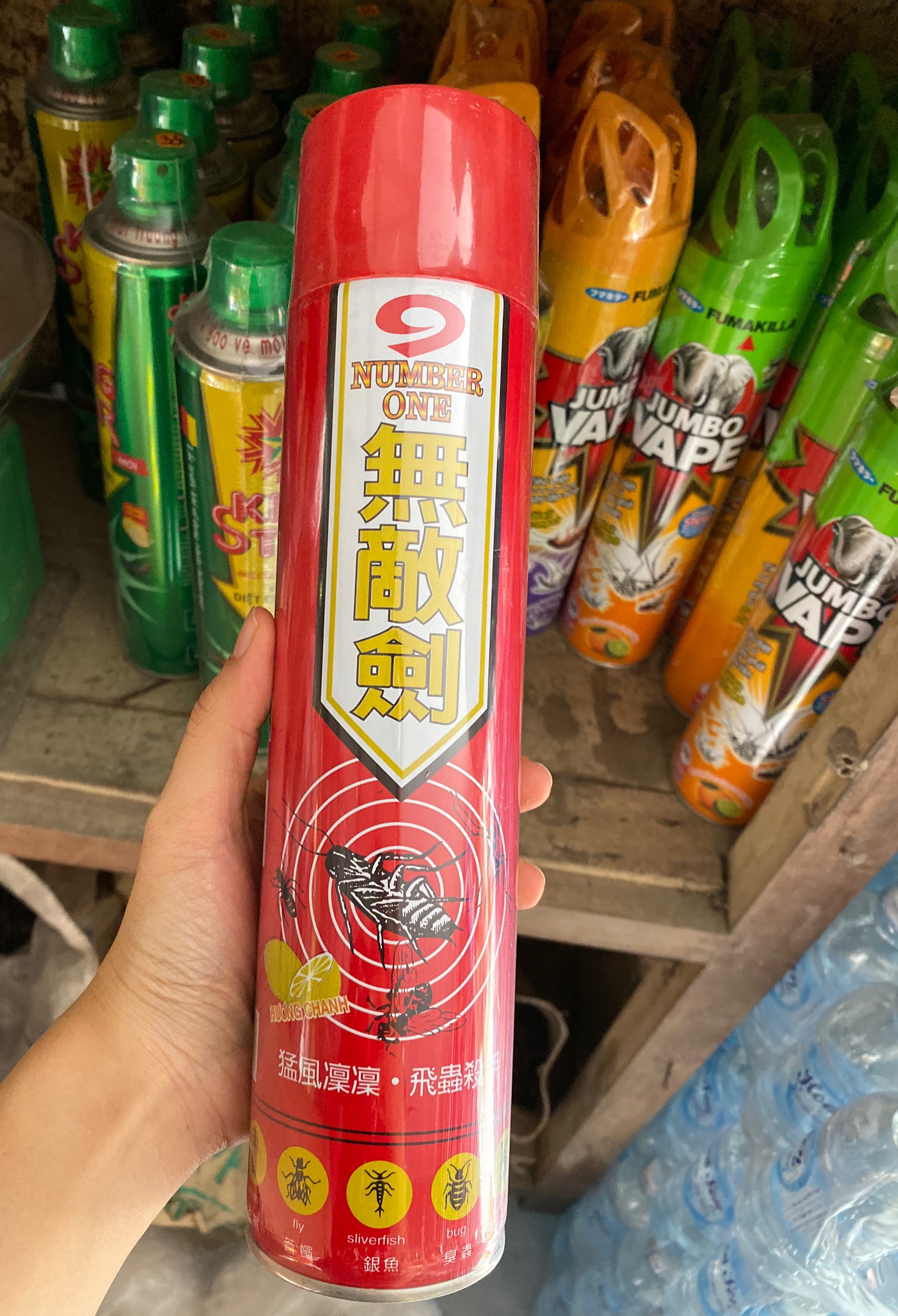 BÌNH XỊT CÔN TRÙNG 600ml - BÌNH XỊT MUỖI SỐ 9 - XỊT ĐỎ