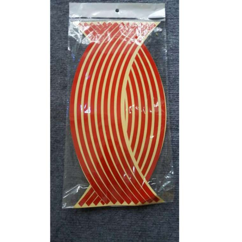 [Hot] decan dán phản quang vành xe (nhiều màu) 206635 Bộ decan dán phản quang vành xe  - tem dán xe máy ,đồ chơi xe máy  206635