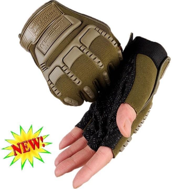 Găng tay, bao tay nam cụt ngón lái xe, tập gym, đi phượt bảo vệ mu bàn tay và tăng độ bám - Mpact