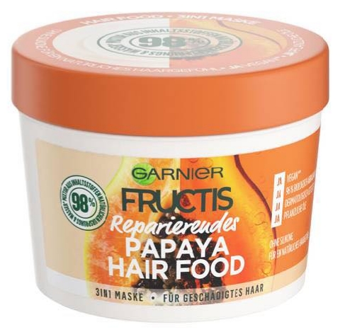 [HCM]Ủ TÓC GARNIER FRUCTIS REPAIRING PAPAYA HAIR FOOD 390ML CHO TÓC HƯ TỔN