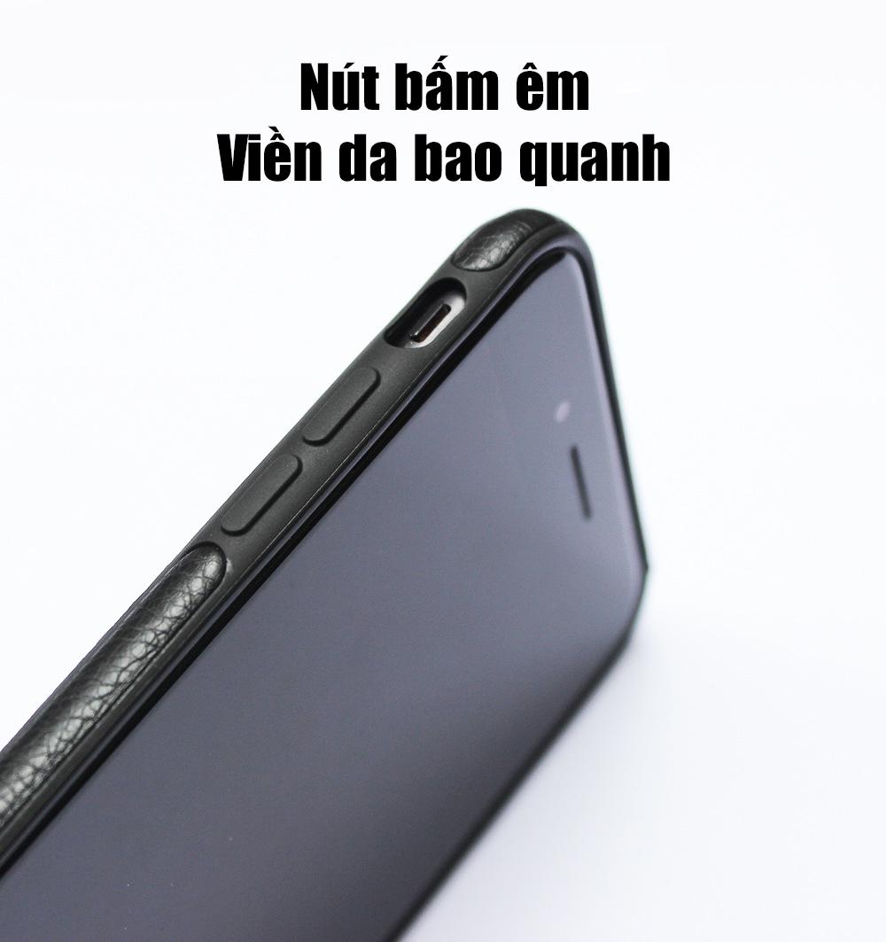(Màu đen) Ốp lưng da iPhone 7 Plus - IP 7 Plus - PS CASE phân phối
