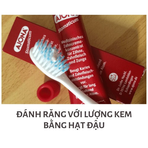 Kem đánh răng Y tế Ajona Đức 25ml- Hàng Chuẩn Đức