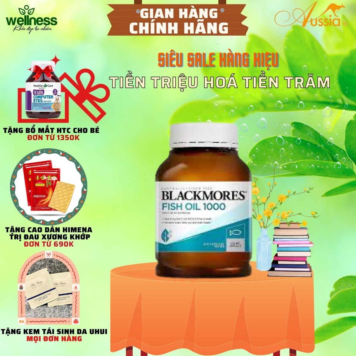 Viên uống dầu cá tự nhiên 1000mg