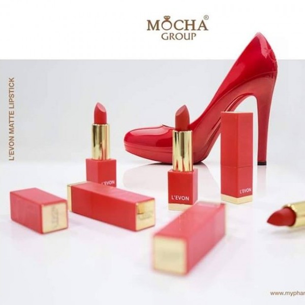 [HCM][SALE SON HƯ VỎ] SON THỎI LEVON MATTE LIPSTICK ĐỎ CAM