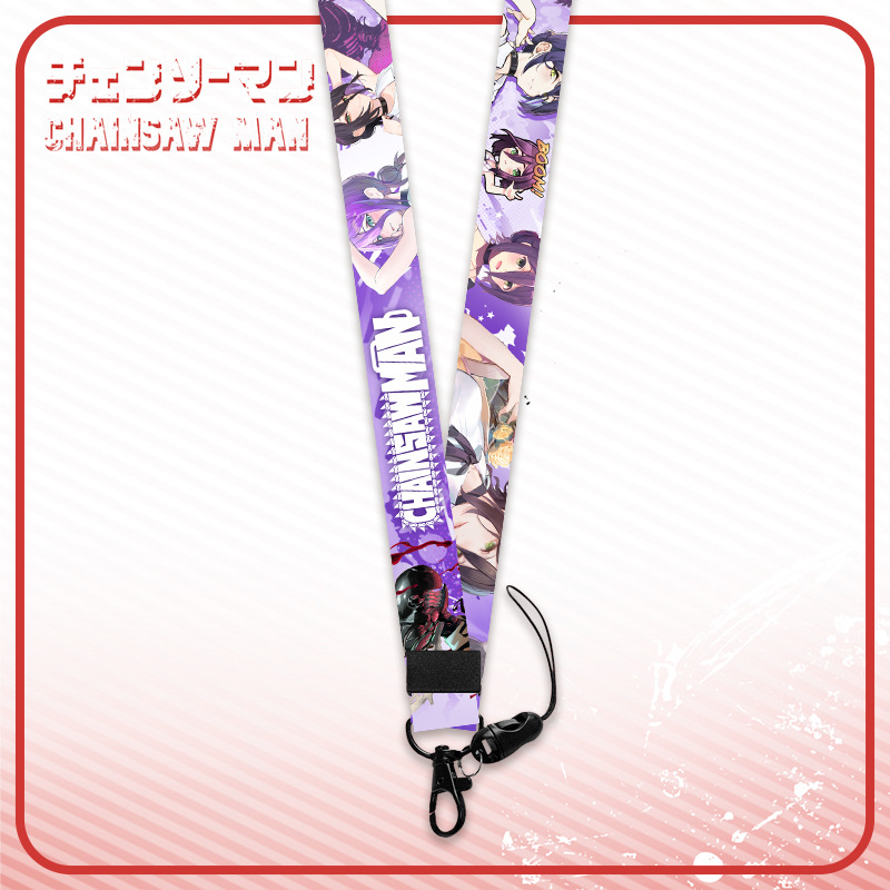 Dây đeo thẻ tên/móc khóa dây strap anime Chainsaw Man [T69 Shop]