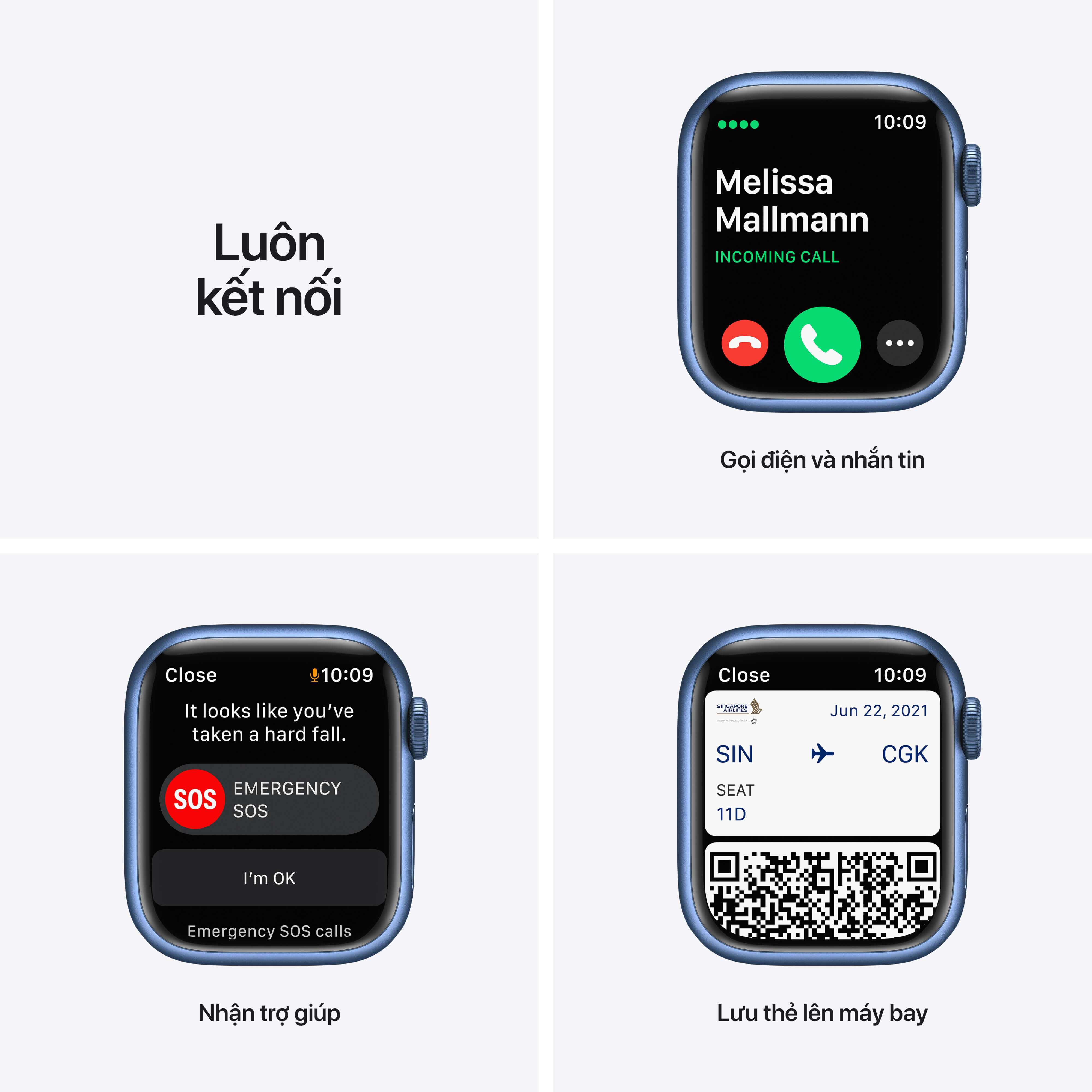 Apple Watch Series 7 GPS Nhôm (Dây Thể Thao)