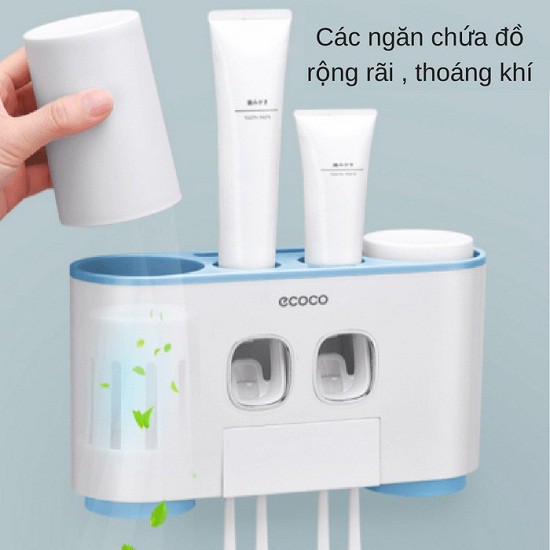 Kệ Đồ ECOCO Nhả Kem Và Đựng Bàn Chải Đánh Răng Cao Cấp