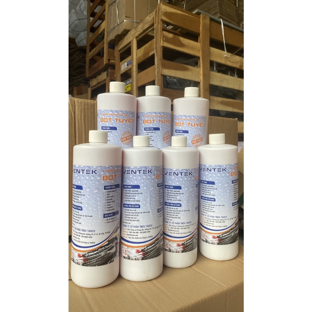 Nước rửa xe bọt tuyết Ventek 1L - Tahico