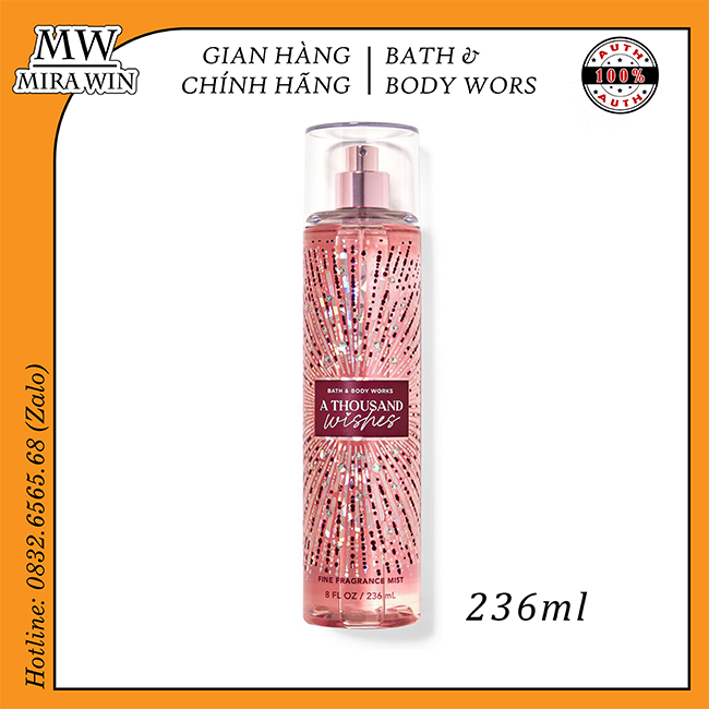 A Thousand Wishes - Xịt thơm toàn thân - Body Mist - Bath & Body Works