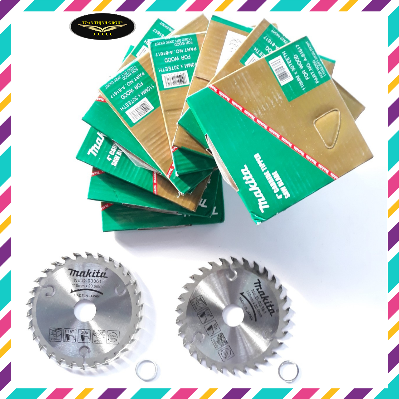 Lưỡi cưa đĩa cắt gỗ makita 1 tấc , lưỡi cưa gỗ hợp kim dùng cho máy cần tay tiện dụng