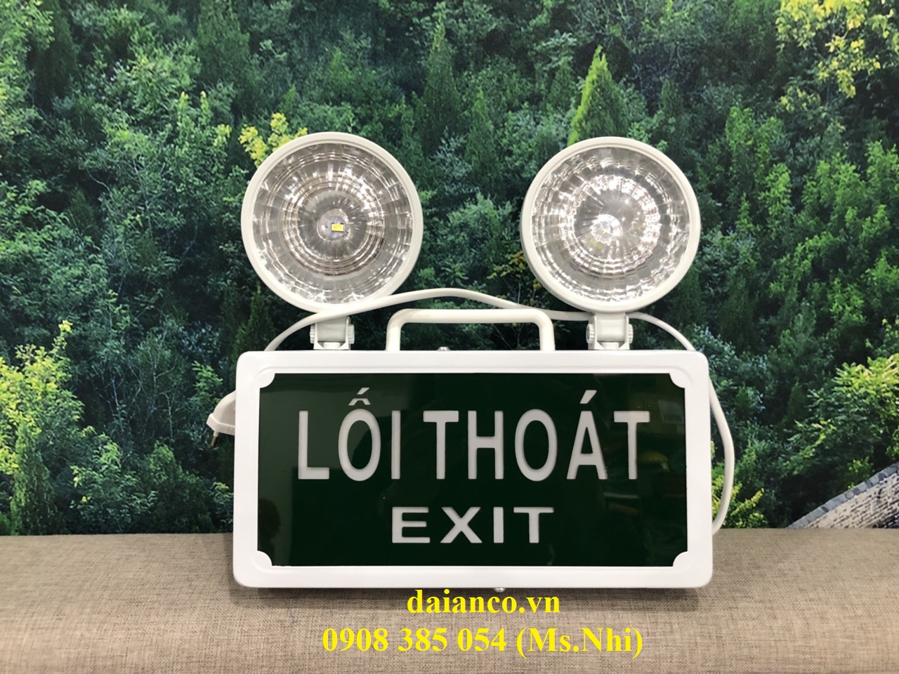 Đèn Sự Cố Chiếu Sáng Kết Hợp Báo Thoát Hiểm Exit - Hình thật, Hàng sẵn