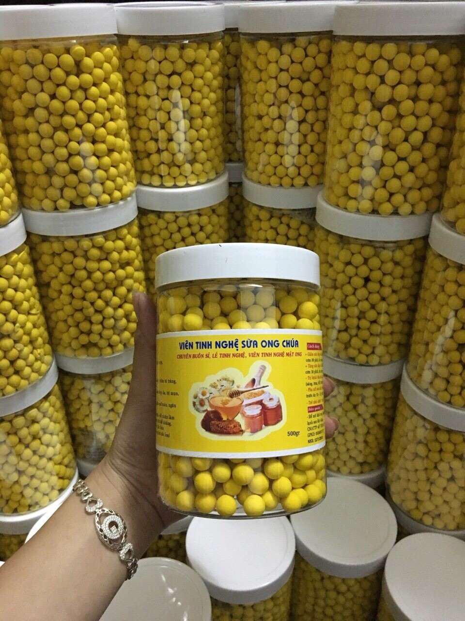 Viên tinh bột nghệ mật ong rừng , tinh bột nghệ mật ong rừng, đẹp da, đẹp dáng