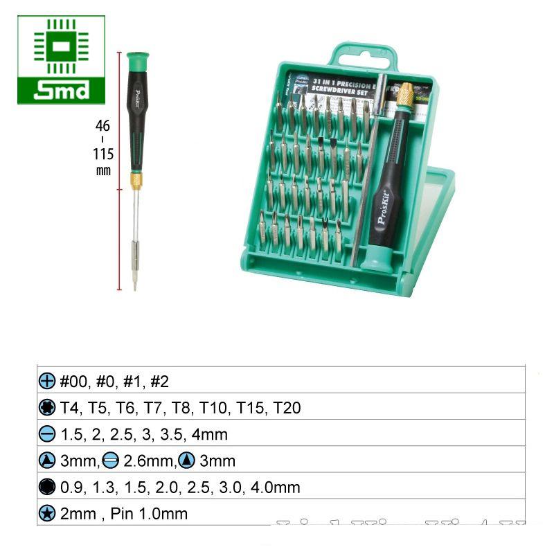Bộ vít đa năng 31 in 1 Pro'skit SD-9802 (ProsKit SD 9802)