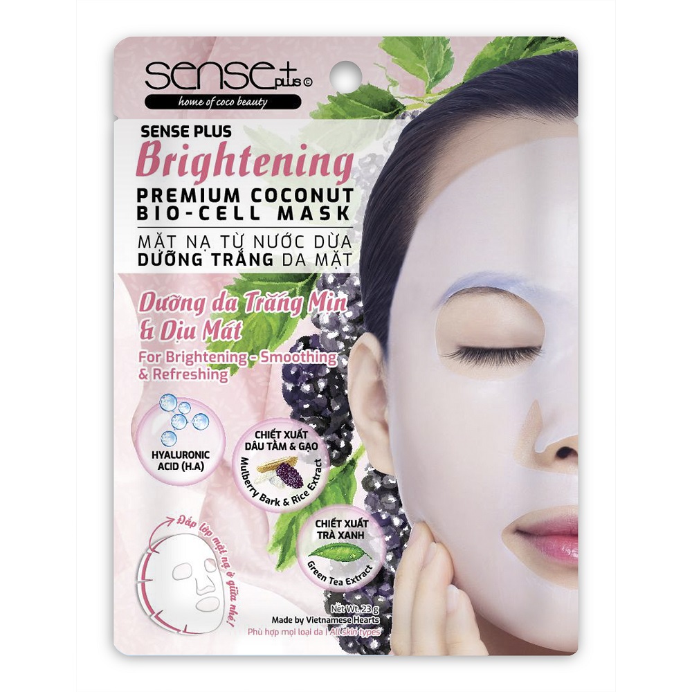 Brightening Premium Coconut Bio-cell Mask Sense Plus