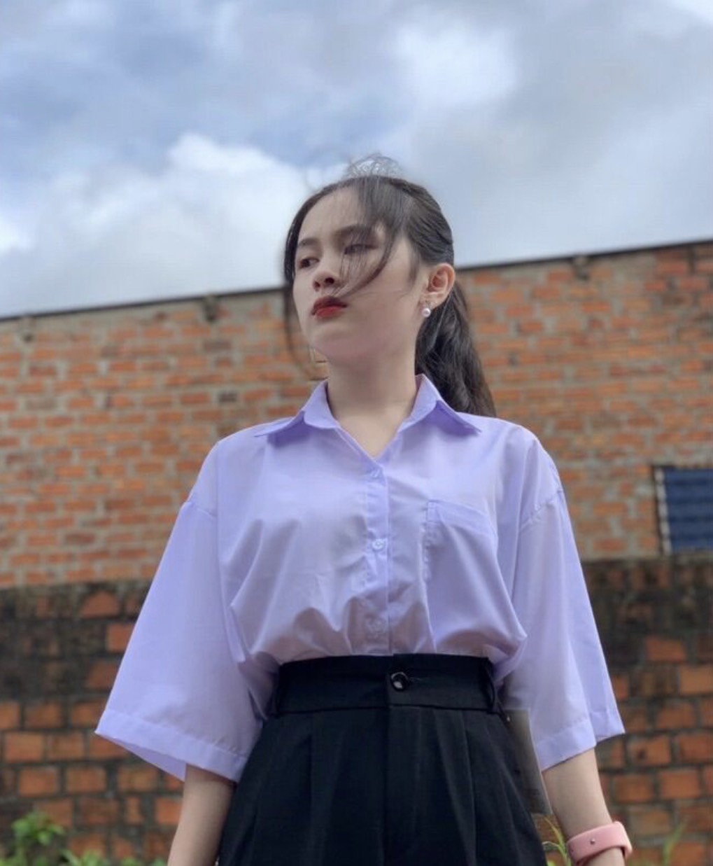 [FreeshipMAX] [HCM]ÁO SƠ MI NỮ TAY LỠ CÓ TÚI FORM RỘNG PHONG CÁCH ULZZANG-ÁO SƠ MI QUỐC DÂN ĐI HỌC SIÊU XINH tp132