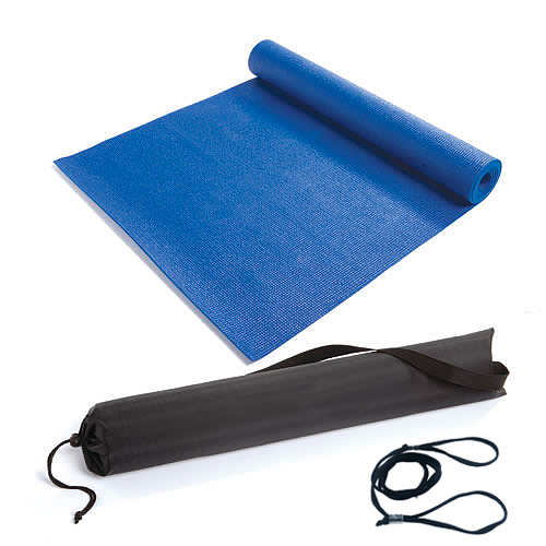 Thảm tập yoga PVC 4mm (Tặng kèm túi đựng & dây buộc thảm)