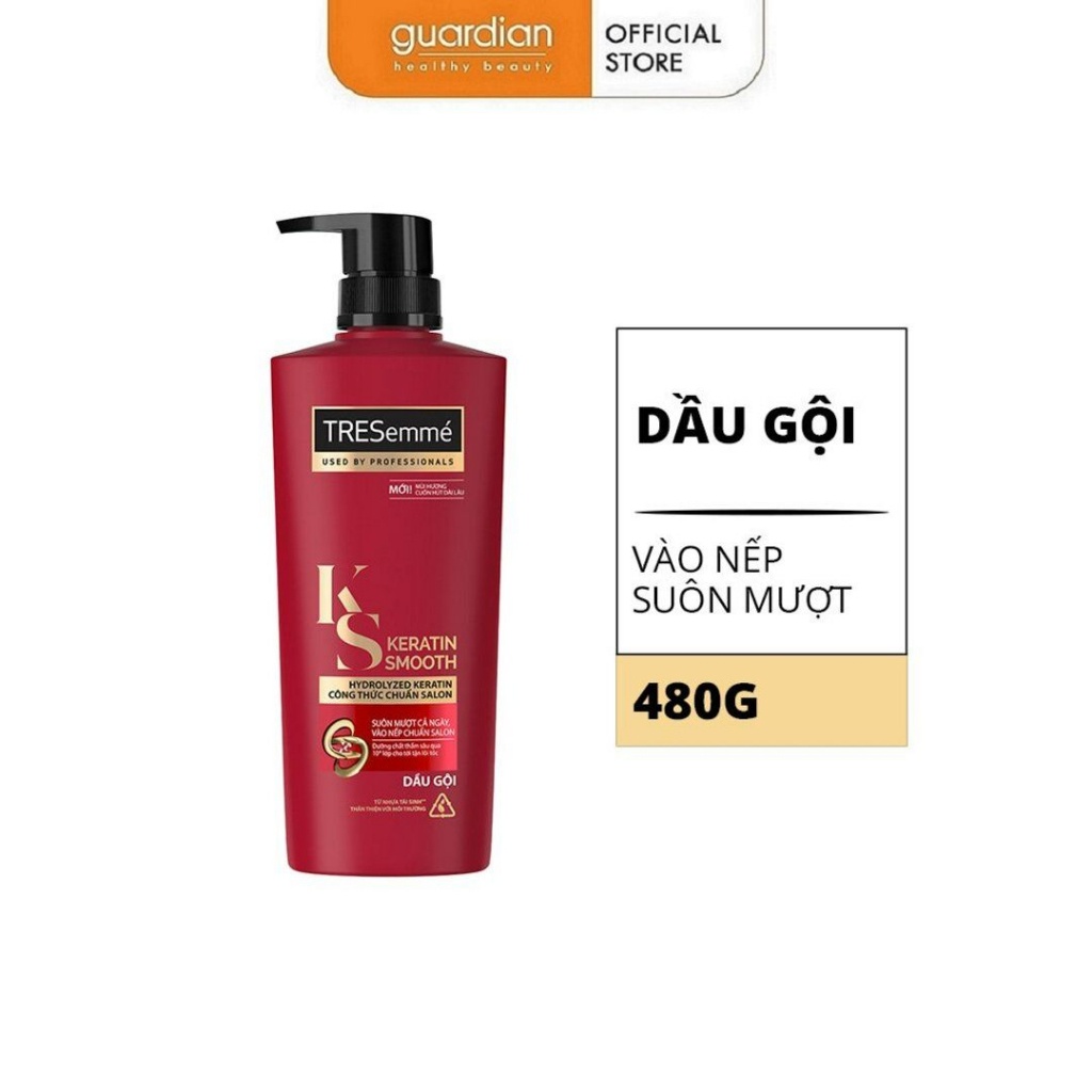 Dầu gội tresemmé keratin smooth suôn mượt vào nếp 480g