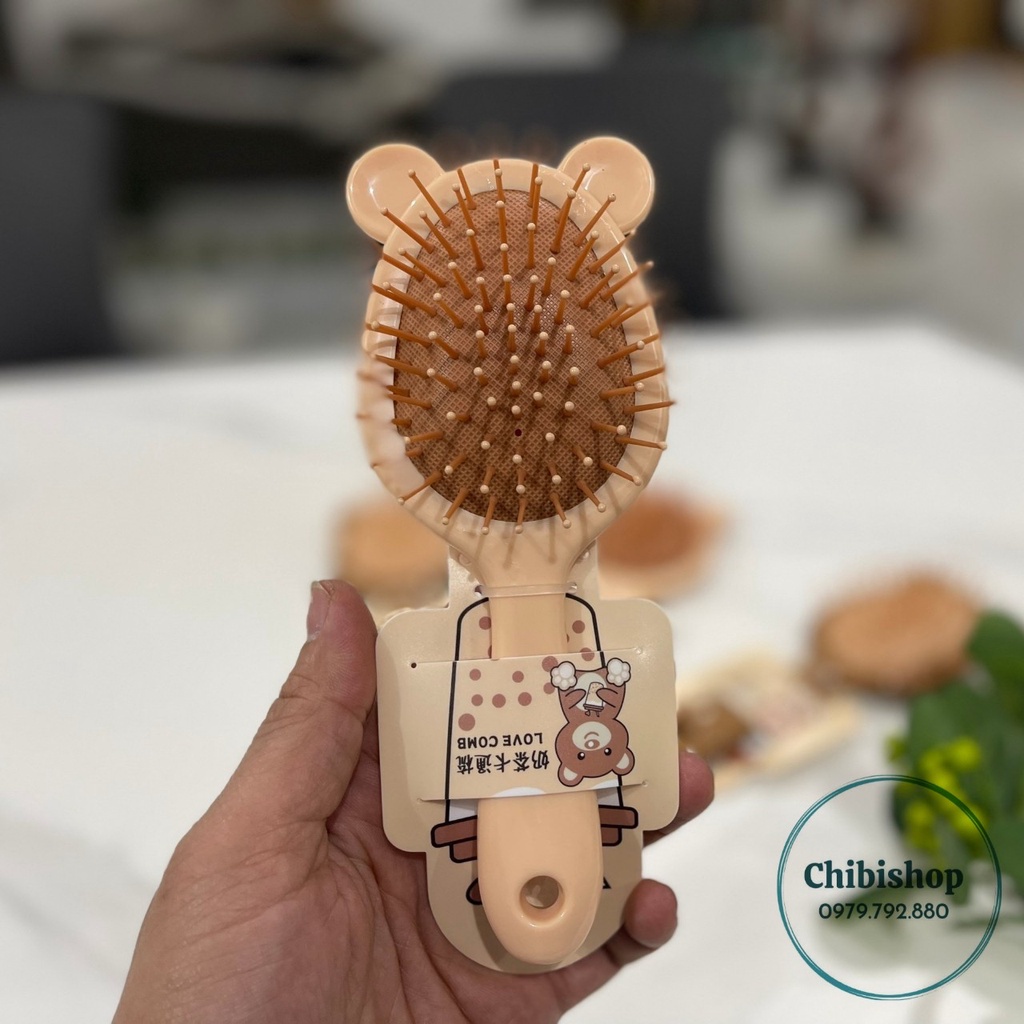 Lược chải tóc mát xa đầu hình gấu
