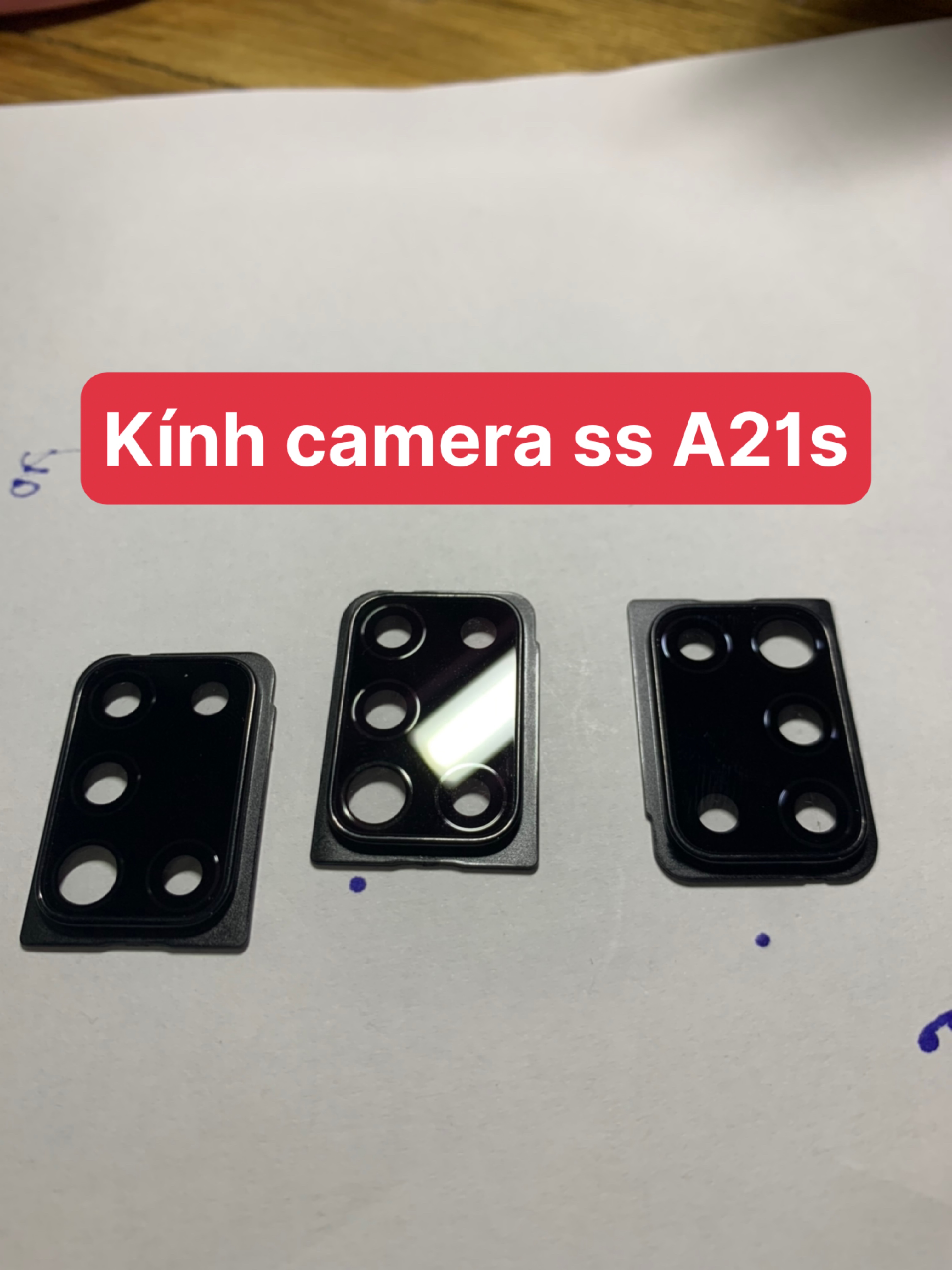 Cụm kính camera liền vành zin mới điện thoại sam sung a21s
