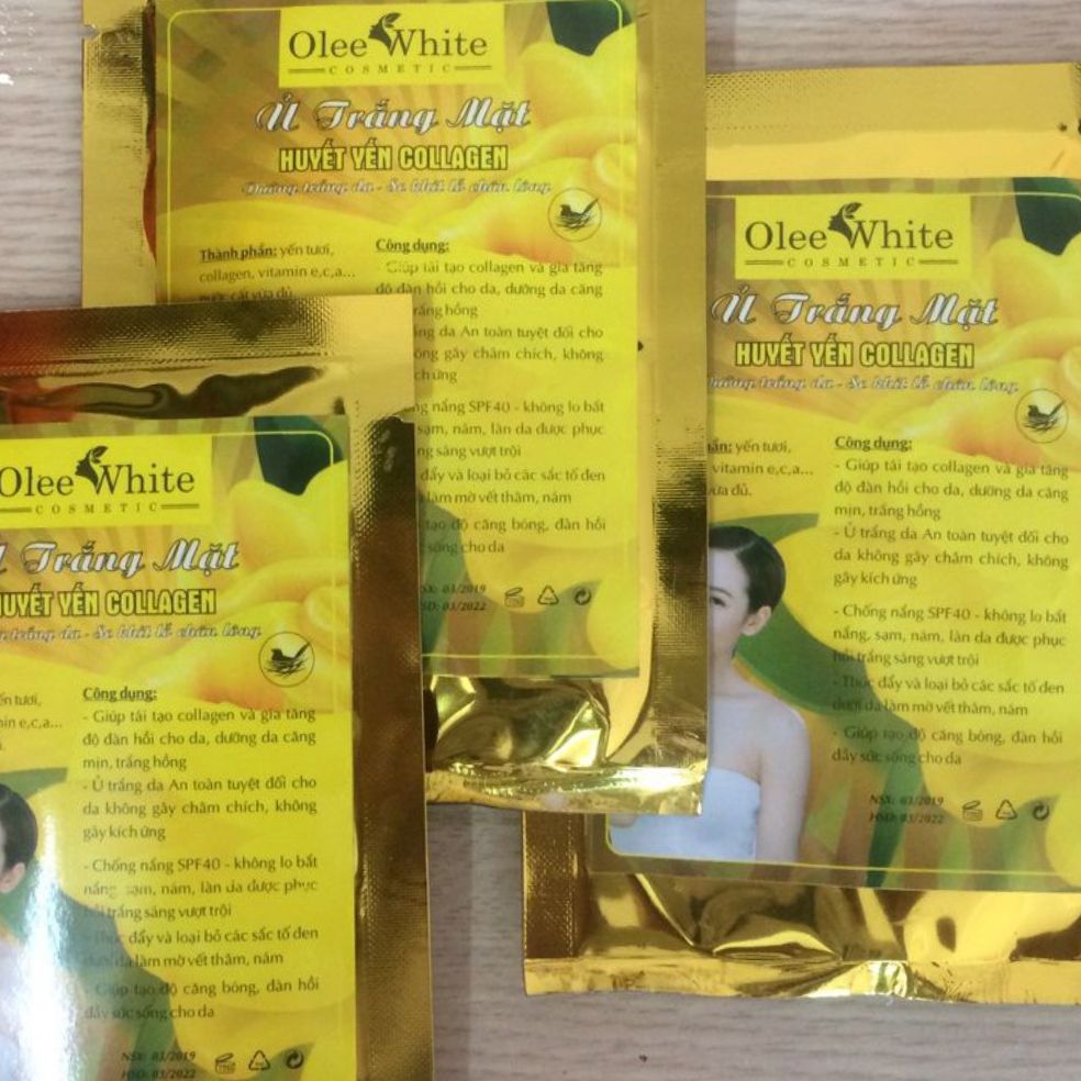 Ủ trắng Mặt Huyết Yến Collagen OLEE WHITE