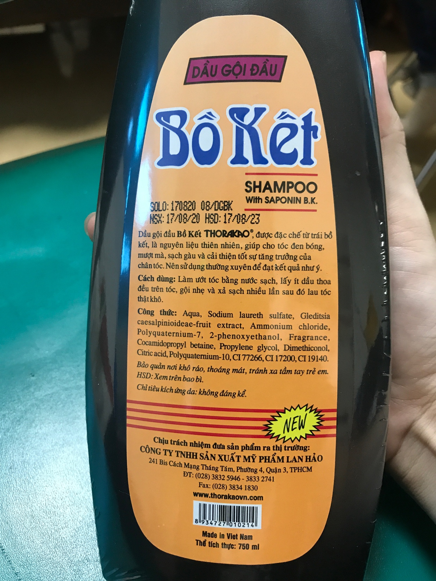 [HCM]Dầu gội đầu Bồ Kết