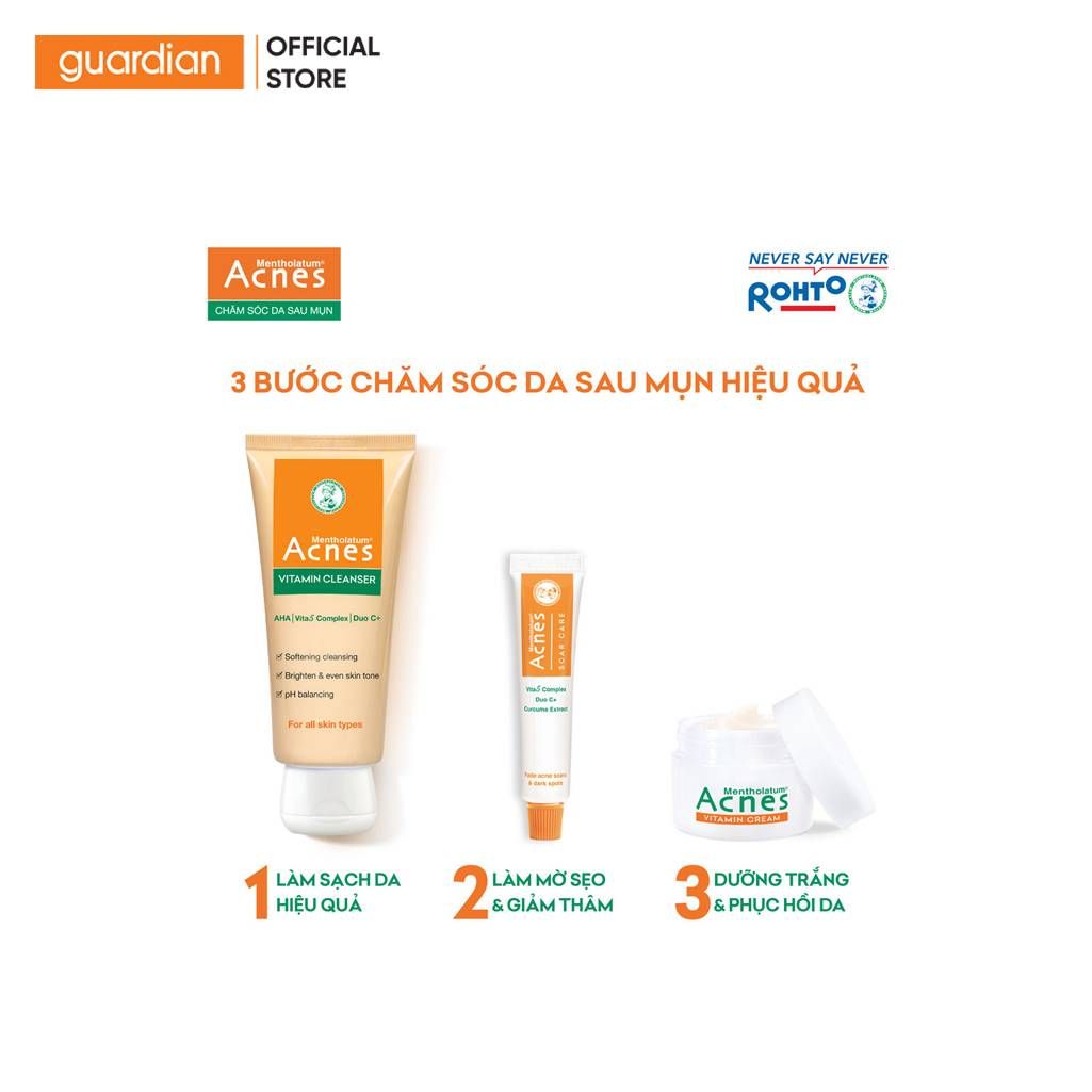 Kem Rửa Mặt Vitamin Cleanser Acnes 100Gr