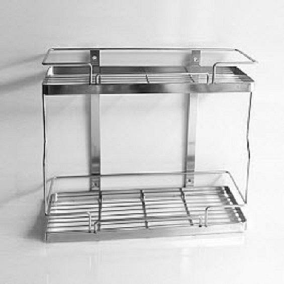kệ phòng tắm inox 304 2 tầng 40cm