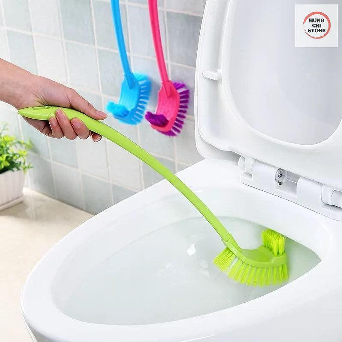 Cọ toilet bồn cầu 2 đầu chà bồn cầu