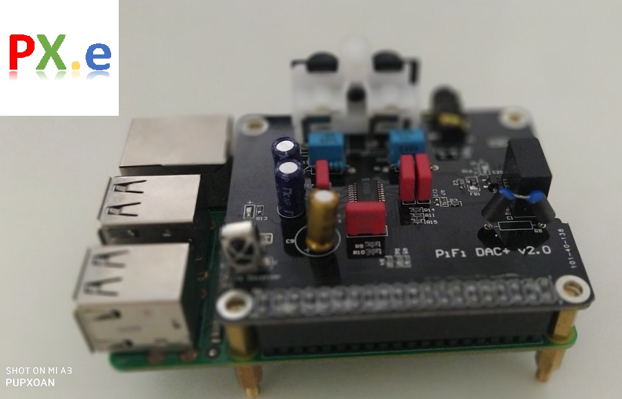 Bộ kit Music serve Raspberry + Hifi Berry DAC Plus PCM5122