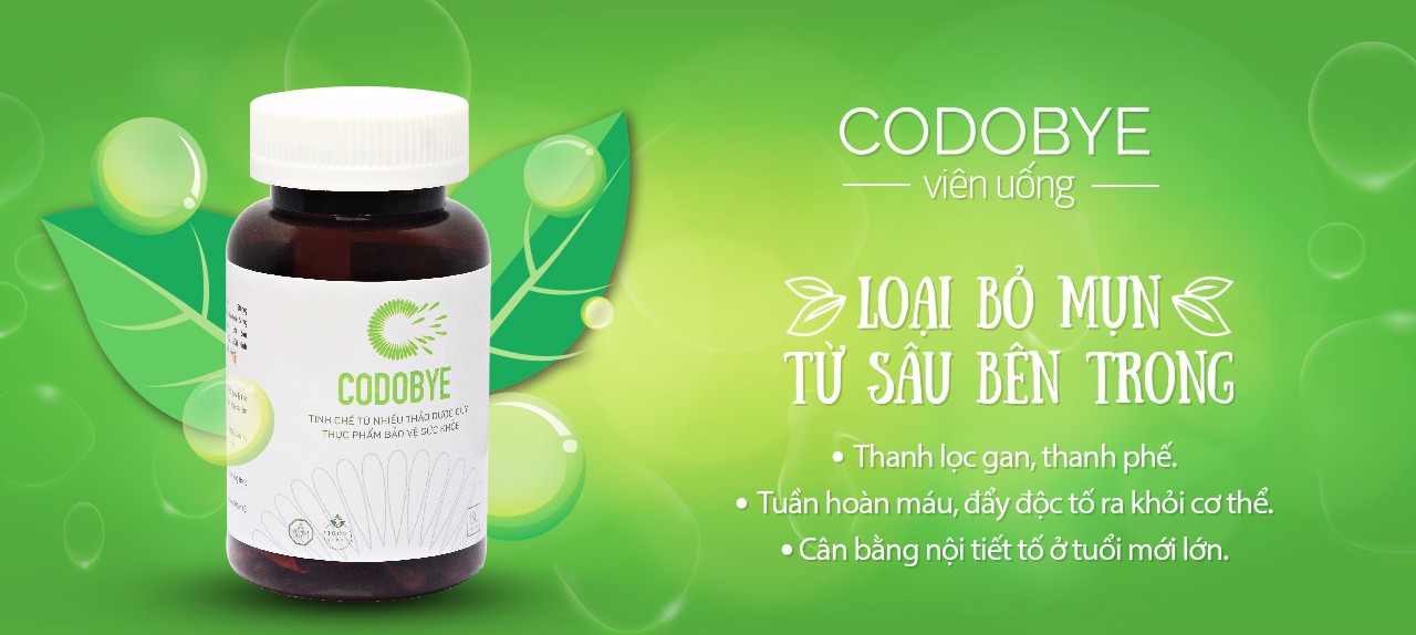 Viên uống CODOBYE - Ngừa mụn, kiềm dầu, kiểm soát nhờn