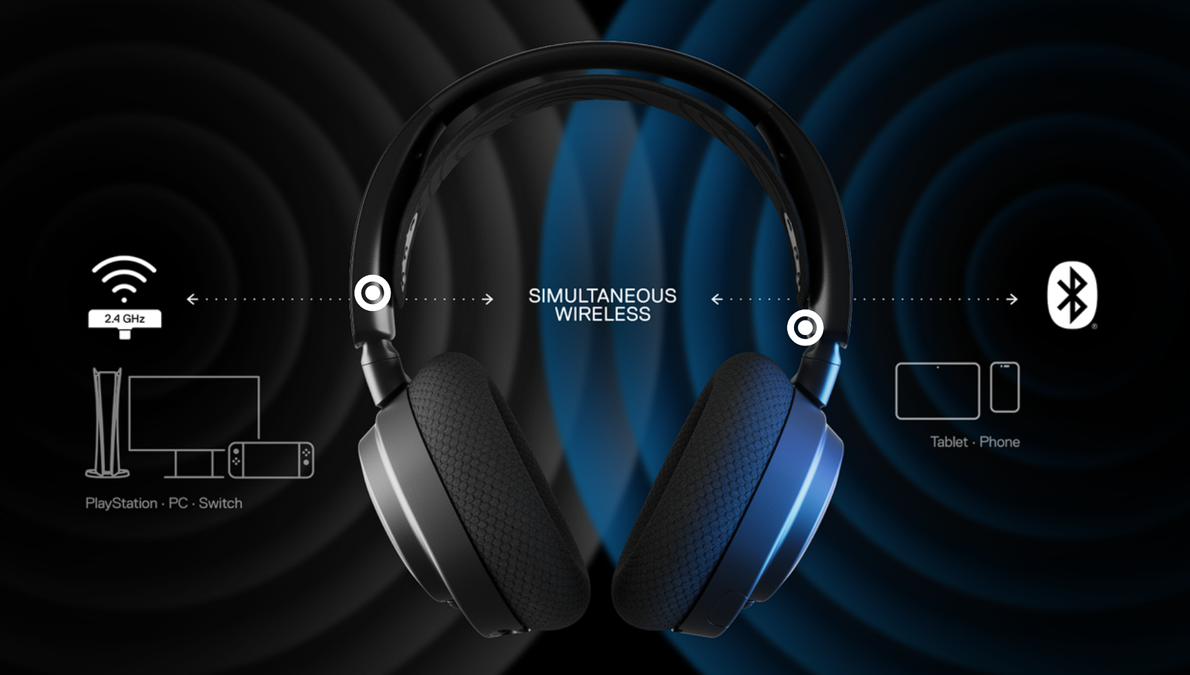 Tai nghe STEELSERIES ARCTIS NOVA 7 Bluetooth | Wireless 2.4Ghz - GAMING HEADSET MKStore