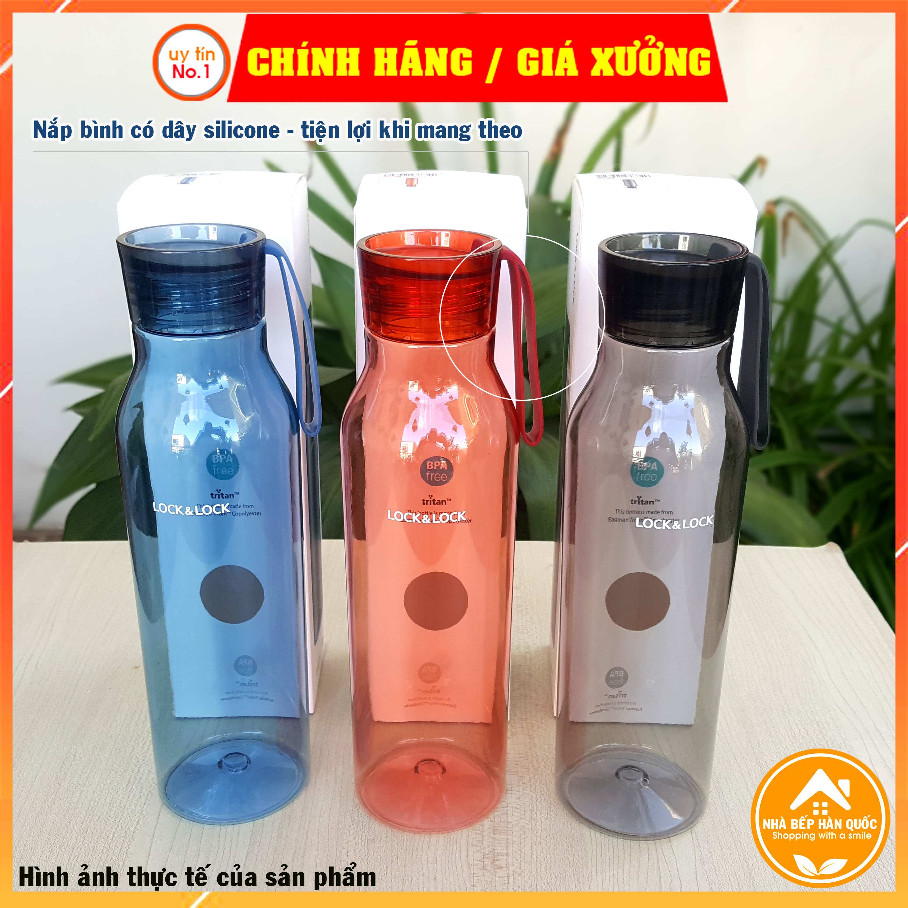 Bình nước nhựa Tritan Lock&Lock Eco Bottle ABF664 [750ML][Freeship toàn quốc]