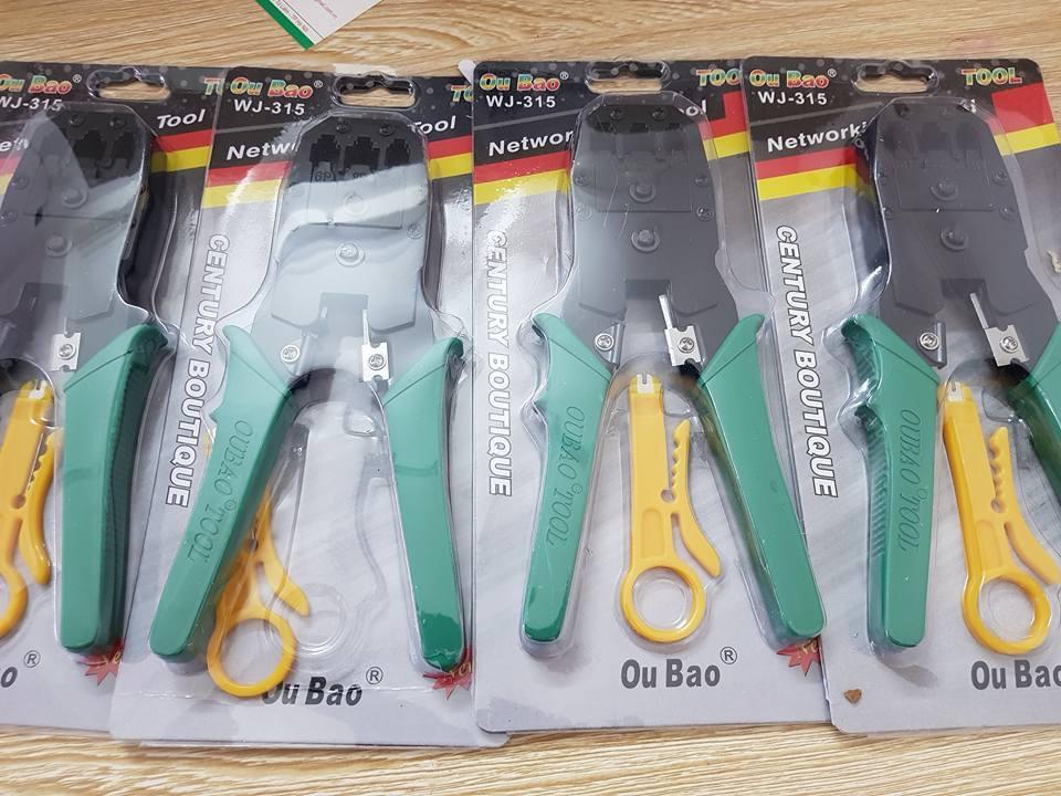 kìm bấm hạt mạng J45 màu xanh