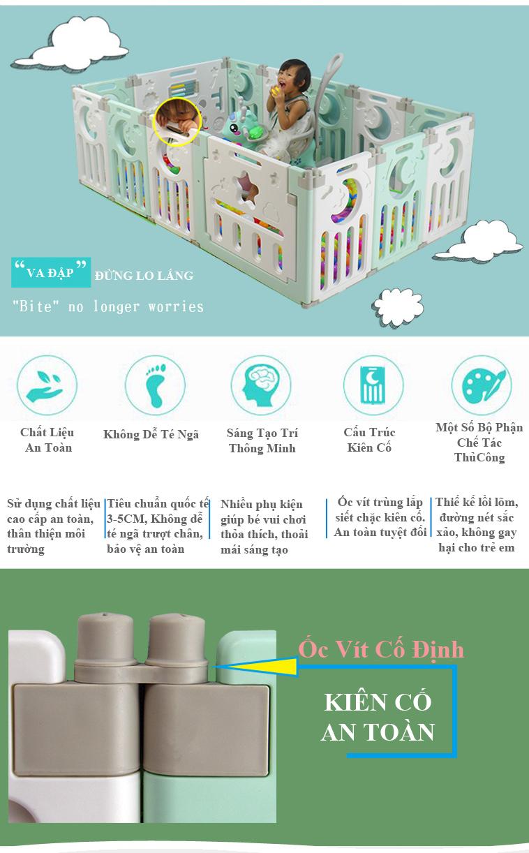 Quây Cũi Trẻ Em Cao Cấp Thế Hệ Mới