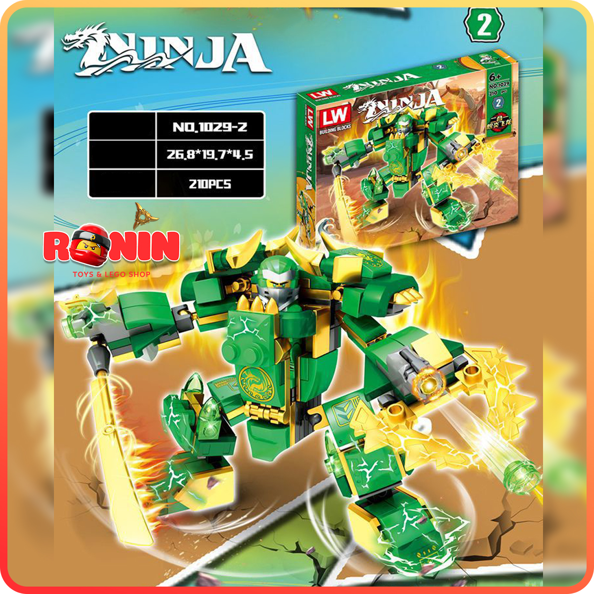 Đồ Chơi Lắp Ráp Lego Ninjago : Combo Lắp Ráp Ninja Xánh Lá Lloyds [Ninjago Bộ Theo Màu]