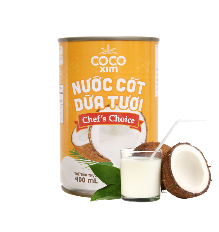 Nước cốt dừa Chefs choice Cocoxim dung tích 400ml