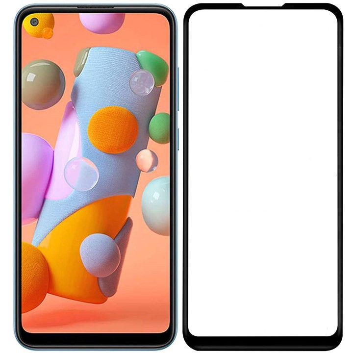 Kính cường lực full màn cho Samsung A11 (đen)