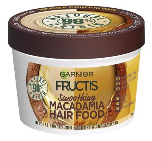 [HCM]Ủ TÓC GARNIER FRUCTIS SMOOTHING MACADAMIA HAIR FOOD 390ML CHO TÓC KHÔ RỐI KHÔNG VÀO NẾP